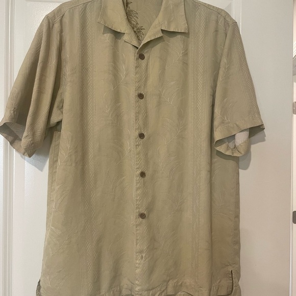 Tommy Bahama Cream Patterned Shirt - Picture 2 of 7